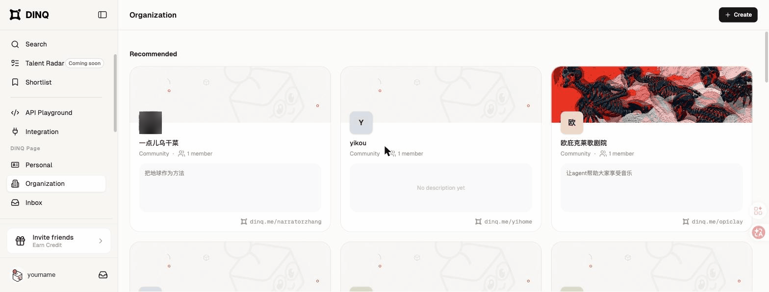 Organization Profile example